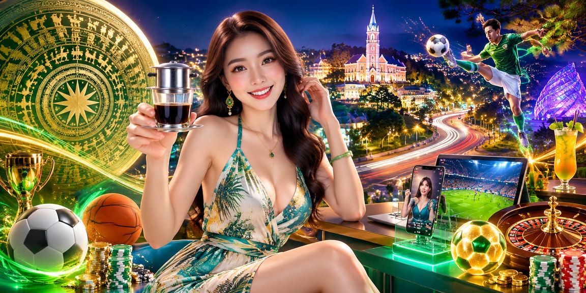 Người dùng xem kết quả xổ số qua điện thoại trong quán cà phê tại Đà Lạt